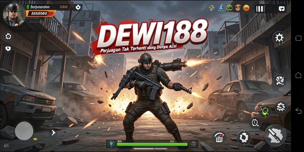Tangkapan layar DEWI188 menampilkan karakter dalam pertempuran seru.