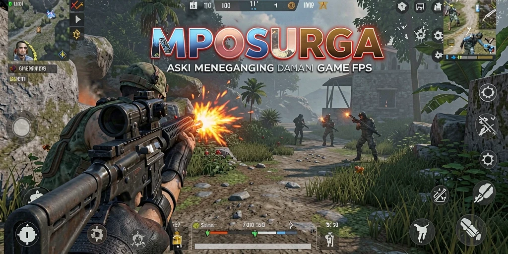 Tangkapan layar menunjukkan aksi intens dari gameplay MPOSURGA.