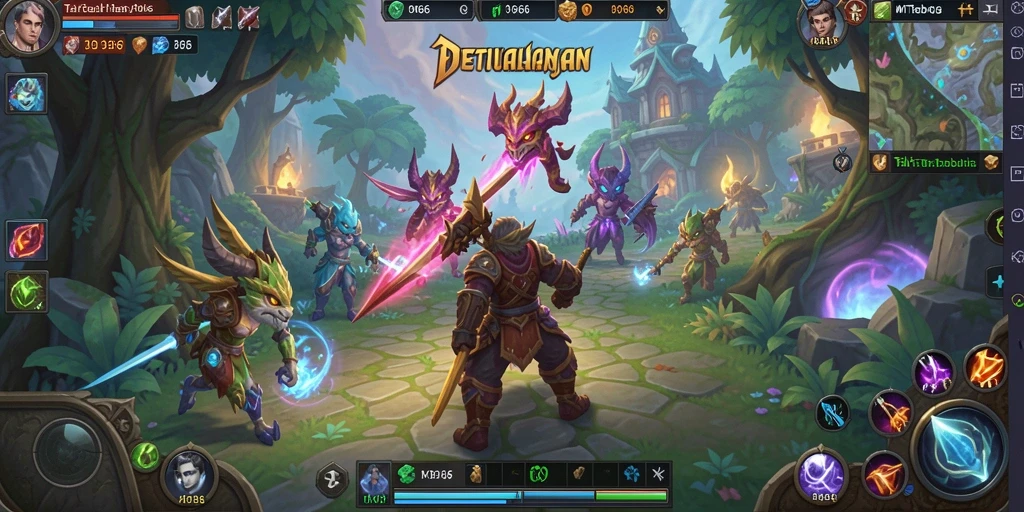 Screenshot menampilkan aksi seru dalam gameplay MMORPG.