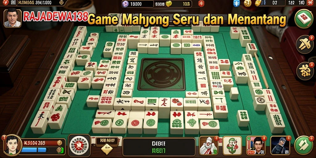 Screenshot gameplay Mahjong yang menampilkan keseruan permainan RAJADEWA138.