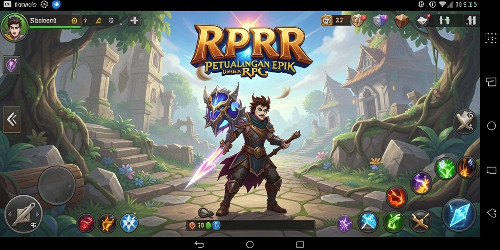 Tangkapan layar RPRR menunjukkan aksi seru dalam pertempuran RPG.