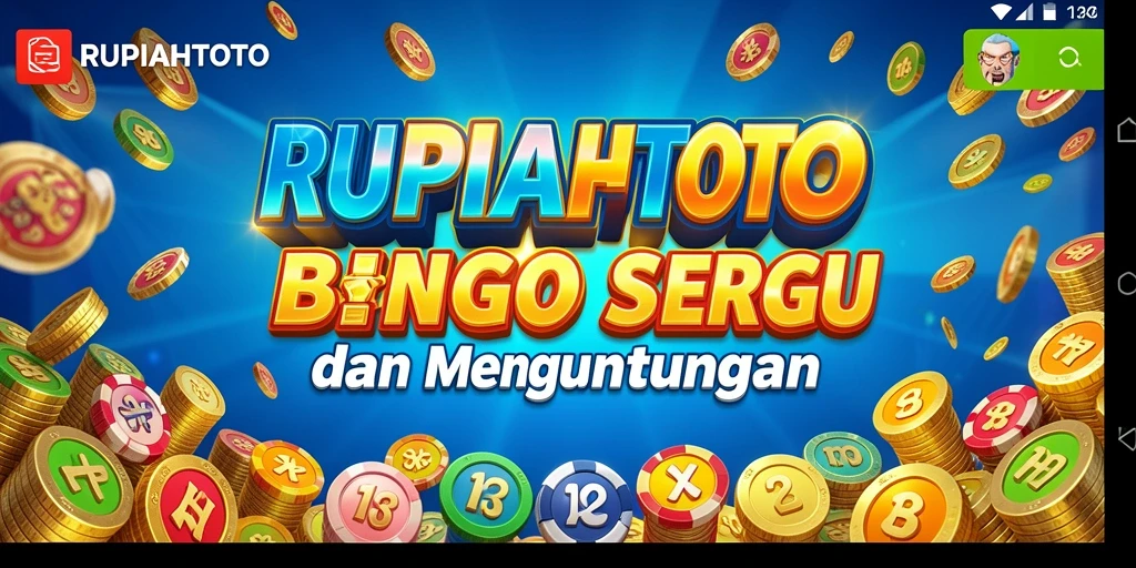 Tampilan gameplay seru di RUPIAHTOTO saat bermain Bingo.