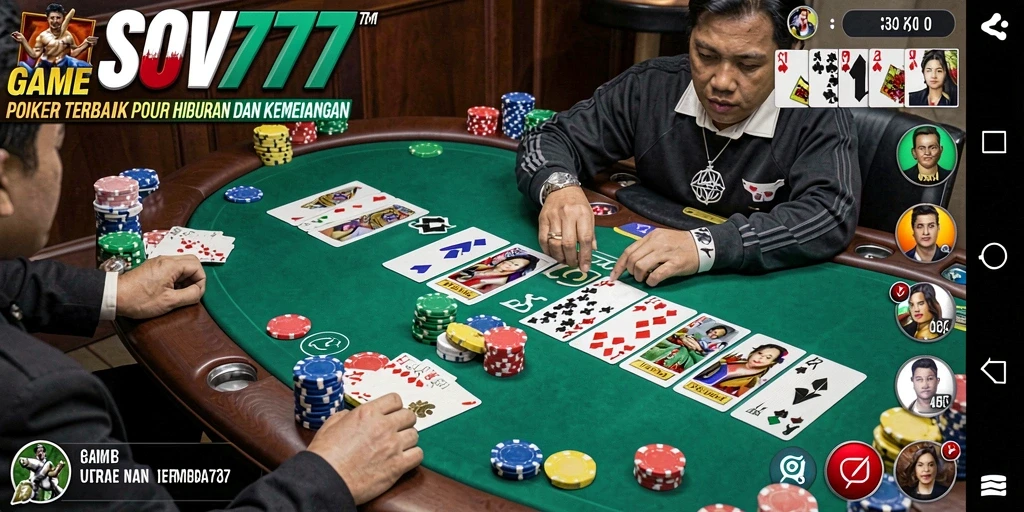 Tampilan gameplay seru dari <strong>SOV777</strong> dengan suasana poker yang memikat.