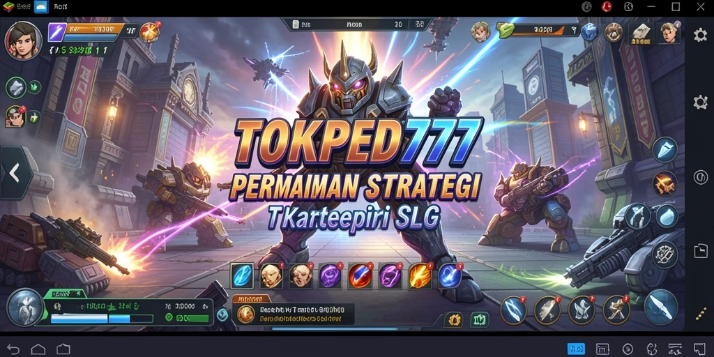Tangkapan layar menunjukkan interaksi pemain dalam game strategi SLG.